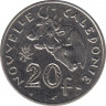 Монета. Новая Каледония. 20 франков 1990 год. ав.