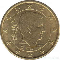 Монета. Бельгия. 10 центов 2017 год.