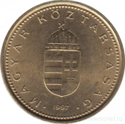 Монета. Венгрия. 1 форинт 1997 год.