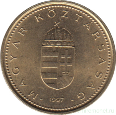 Монета. Венгрия. 1 форинт 1997 год.