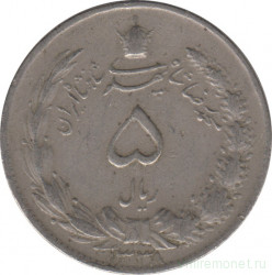 Монета. Иран. 5 риалов 1959 (1338) год.