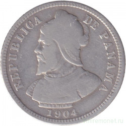 Монета. Панама. 10 сентесимо 1904 год.