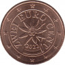 Монета. Австрия. 2 цента 2022 год. ав.