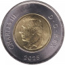 Монета. Канада. 2 доллара 2025 год. Чествование неизвестного солдата Канады.