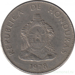 Монета. Гондурас. 50 сентаво 1978 год.