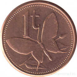 Монета. Папуа - Новая Гвинея. 1 тойя 2004 год.