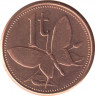 Монета. Папуа - Новая Гвинея. 1 тойя 2004 год. ав.
