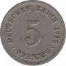 Монета. Германия (Германская империя 1871-1922). 5 пфеннигов 1912 год. (А). ав.