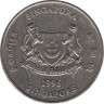 Монета. Сингапур. 20 центов 1996 год. ав.