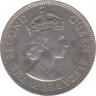 Монета. Малайя и Британское Борнео (Малайзия). 50 центов 1957 год. KN. Гурт - рубчатый с желобом. рев.