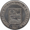 Монета. Венесуэла. 12.5 сентимо 2007 год. ав.