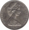 Монета. Новая Зеландия. 1 доллар 1969 год. 200 лет путешествию Капитана Кука. рев.