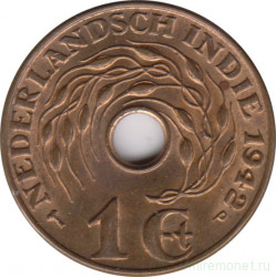 Монета. Нидерландская Ост-Индия. 1 цент 1942 год. P.
