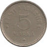 Монета. Эстония. 5 марок 1922 год. рев