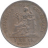 Монета. Гватемала. 1 реал 1900 год. Медно-никелевый сплав. рев.
