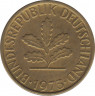 Монета. ФРГ. 5 пфеннигов 1973 год. Монетный двор - Карлсруэ (G). ав.