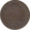 Монета. Австрийская империя. 1 крейцер 1816 год. Монетный двор А. рев.