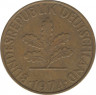 Монета. ФРГ. 10 пфеннигов 1974 год. Монетный двор - Гамбург (J). ав.