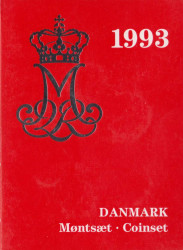 Монета. Дания. Набор разменных монет в буклете. 1993 год.
