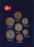 Монета. Дания.Набор разменных монет в буклете. 1993 год. рев.