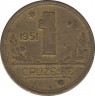 Монета. Бразилия. 1 крузейро 1951 год. ав.