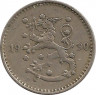 Аверс.Монета. Финляндия. 1 марка 1930 год.