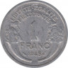 Монета. Франция. 1 франк 1945 год. Монетный двор - Париж. ав.