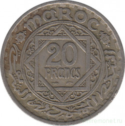 Монета. Марокко. 20 франков 1947 год.