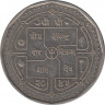 Монета. Непал. 1 рупия 1988 (2045) год. ав.