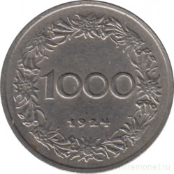 Монета. Австрия. 1000 крон 1924 год.