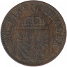 Монета. Германия. Пруссия. 3 пфеннига 1863 год. А.