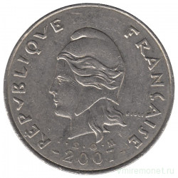 Монета. Новая Каледония. 50 франков 2007 год.