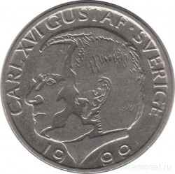 Монета. Швеция. 1 крона 1999 год.