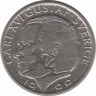 Аверс. Монета. Швеция. 1 крона 1999 год.