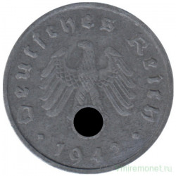 Монета. Германия. Третий Рейх. 10 рейхспфеннигов 1942 год. Монетный двор - Штутгарт (F).