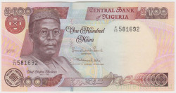 Банкнота. Нигерия. 100 найр 2011 год.
