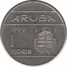 Монета. Аруба. 1 флорин 1999 год. ав.