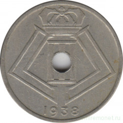 Монета. Бельгия. 25 сантимов 1938 год. BELGIQUE-BELGIE.