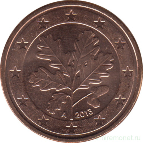 Монета. Германия. 5 центов 2013 год. (A).