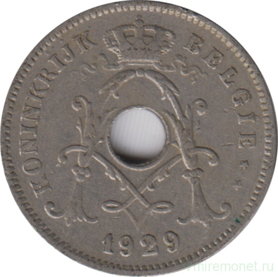 Монета. Бельгия. 10 сантимов 1929 год. BELGIE.