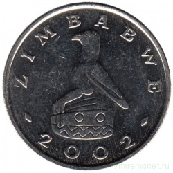 Монета. Зимбабве. 10 центов 2002 год.