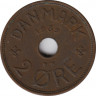  Монета. Дания. 2 эре 1939 год. ав.