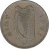 Монета. Ирландия. 2 шиллинга (флорин) 1963 год. ав.