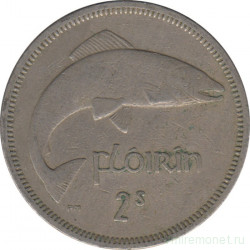 Монета. Ирландия. 2 шиллинга (флорин) 1963 год.