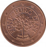 Монета. Австрия. 5 центов 2015 год. ав.