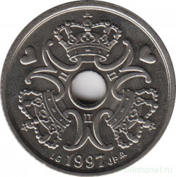 Монета. Дания. 5 крон 1997 год.