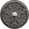 Монета. Дания. 5 крон 1997 год. ав.