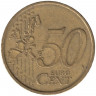 Монета. Португалия. 50 центов 2002 год.