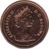 Монета. Канада. 1 цент 1987 год. рев.