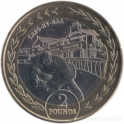 Монета. Остров Мэн. 2 фунта 2024 год. Мотогонки "Tourist Trophy". 